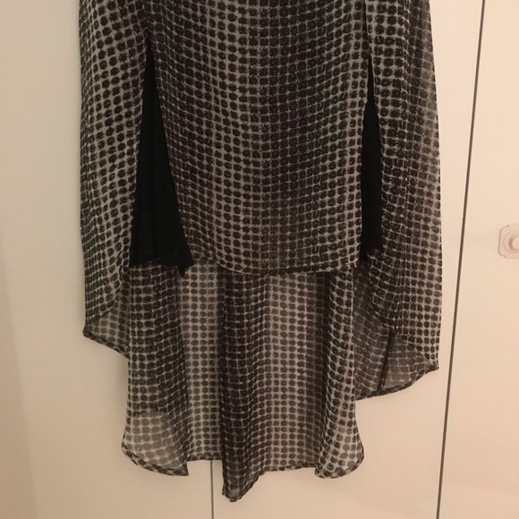 BCBG High Low Chiffon Dress - Picture 3 of 8